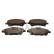 Brake pad set, disc brake QP2211C Quaro