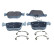 Brake pad set, disc brake QP2229 Quaro