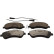 Brake pad set, disc brake QP2247C Quaro