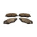 Brake pad set, disc brake QP2338C Quaro