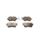 Brake pad set, disc brake QP2391C Quaro