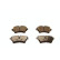 Brake pad set, disc brake QP2391C Quaro