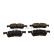 Brake pad set, disc brake QP2494C Quaro