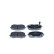 Brake pad set, disc brake QP2507 Quaro