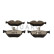 Brake pad set, disc brake QP2514C Quaro