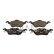 Brake pad set, disc brake QP3019C Quaro