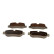Brake pad set, disc brake QP3069 Quaro