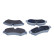 Brake pad set, disc brake QP3116 Quaro