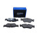 Brake pad set, disc brake QP3119C Quaro