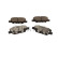 Brake pad set, disc brake QP3175C Quaro