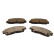 Brake pad set, disc brake QP3211C Quaro