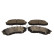 Brake pad set, disc brake QP3281C Quaro