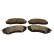Brake pad set, disc brake QP3281C Quaro