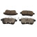 Brake pad set, disc brake QP3316C Quaro