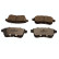 Brake pad set, disc brake QP3316C Quaro