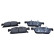 Brake pad set, disc brake QP3341C Quaro