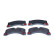 Brake pad set, disc brake QP3345 Quaro