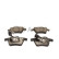Brake pad set, disc brake QP3383C Quaro