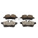 Brake pad set, disc brake QP3516C Quaro