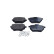 Brake pad set, disc brake QP3521C Quaro