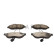Brake pad set, disc brake QP3600C Quaro