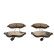 Brake pad set, disc brake QP3600C Quaro