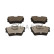 Brake pad set, disc brake QP3612C Quaro