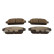 Brake pad set, disc brake QP3663C Quaro