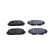 Brake pad set, disc brake QP3706C Quaro