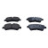 Brake pad set, disc brake QP3817C Quaro