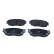 Brake pad set, disc brake QP4005 Quaro