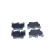 Brake pad set, disc brake QP4025 Quaro
