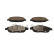 Brake pad set, disc brake QP4058C Quaro