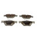 Brake pad set, disc brake QP4086 Quaro