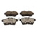 Brake pad set, disc brake QP4109C Quaro