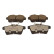 Brake pad set, disc brake QP4109C Quaro