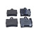 Brake pad set, disc brake QP4149C Quaro
