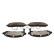 Brake pad set, disc brake QP4252C Quaro