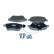 Brake pad set, disc brake QP4293 Quaro