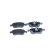 Brake pad set, disc brake QP4347 Quaro