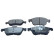 Brake pad set, disc brake QP4347C Quaro