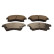 Brake pad set, disc brake QP4351C Quaro