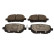 Brake pad set, disc brake QP4366C Quaro