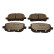 Brake pad set, disc brake QP4366C Quaro