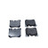 Brake pad set, disc brake QP4371C Quaro