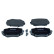 Brake pad set, disc brake QP4402 Quaro