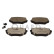 Brake pad set, disc brake QP4402C Quaro