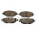 Brake pad set, disc brake QP4432C Quaro