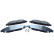 Brake pad set, disc brake QP4447C Quaro