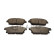 Brake pad set, disc brake QP4493C Quaro